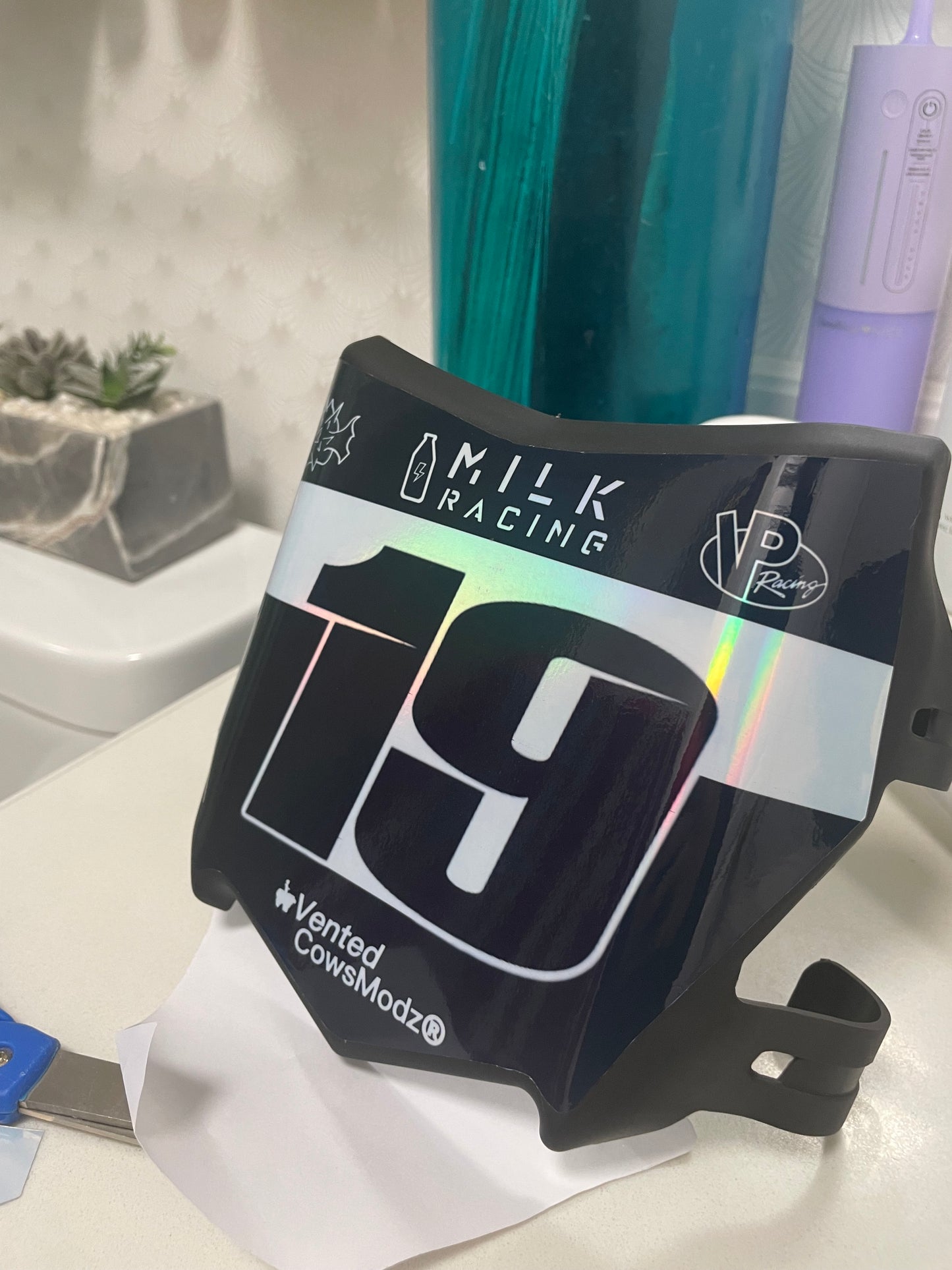 Motocuts Plate Decal