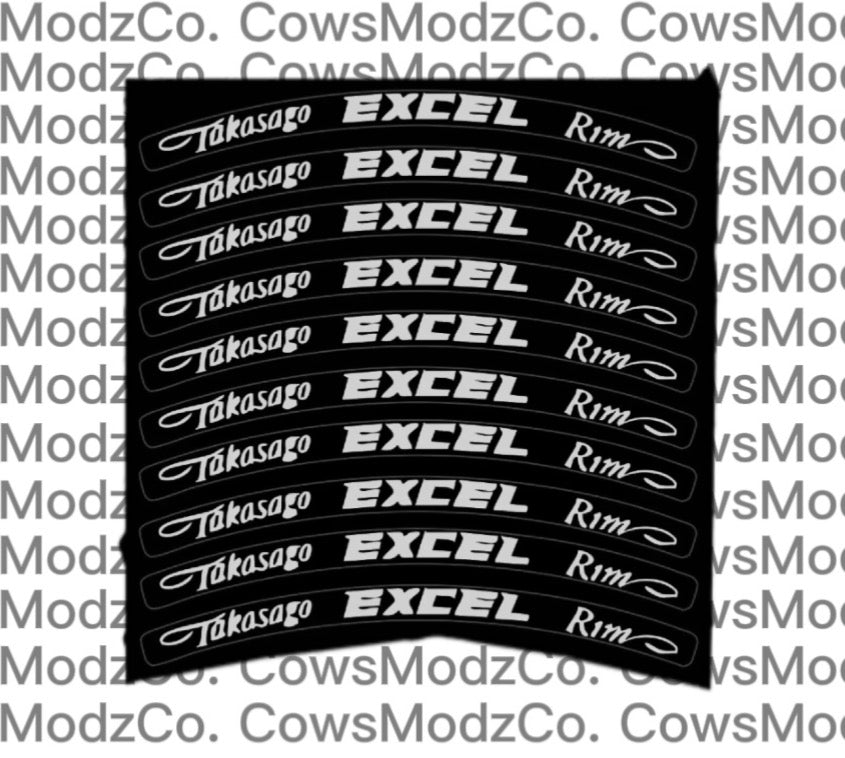 Excel Wheel Stickers